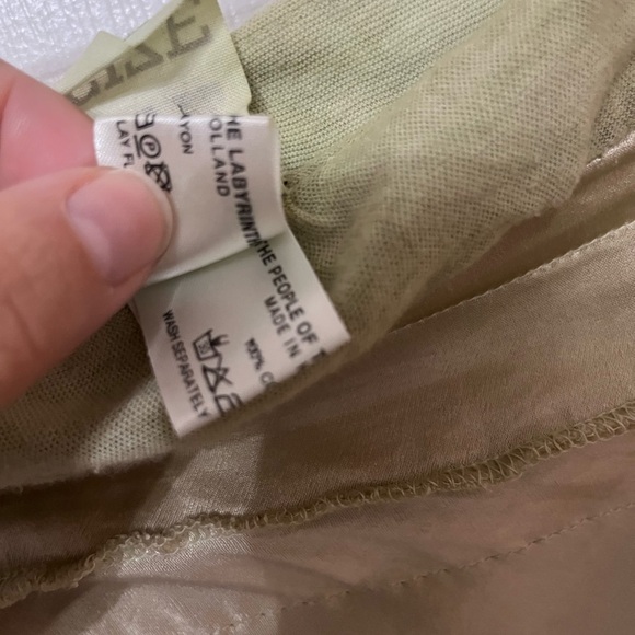 PEOPLE OF THE LABYRINTHS skirt rayon cotton lined boho size medium vintage - Picture 6 of 11